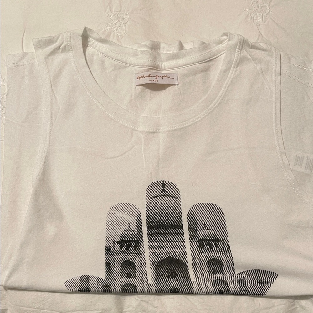 Spiritual Gangster White Tank with Graphic Print